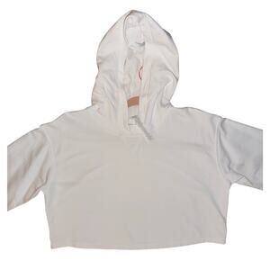 Lululemon All Yours white cropped hoodie size 14